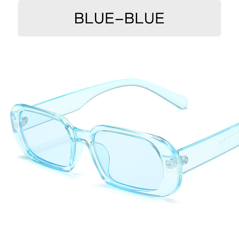 Vintage Vibes: Candy Color Retro Small Frame Sunglasses for Women