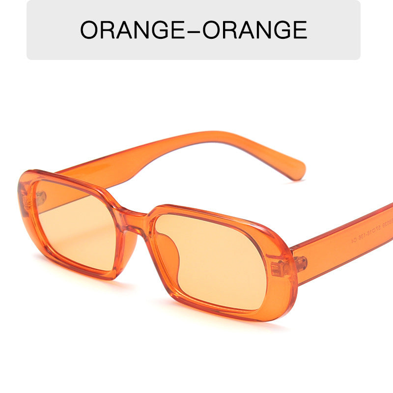 Vintage Vibes: Candy Color Retro Small Frame Sunglasses for Women