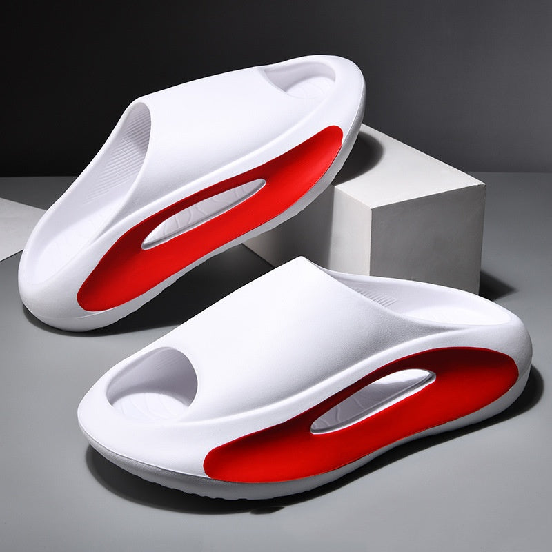 Stay Stylish and Comfortable: Breathable Hollow Peep Toe Slippers for Men and Women!