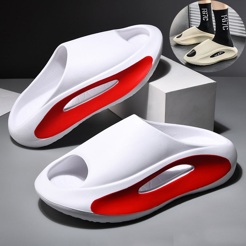 Stay Stylish and Comfortable: Breathable Hollow Peep Toe Slippers for Men and Women!