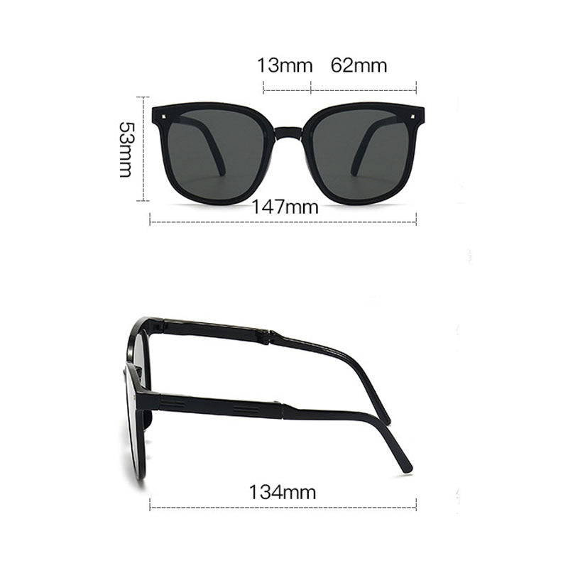 Party-Ready Polarized Folding Sunglasses