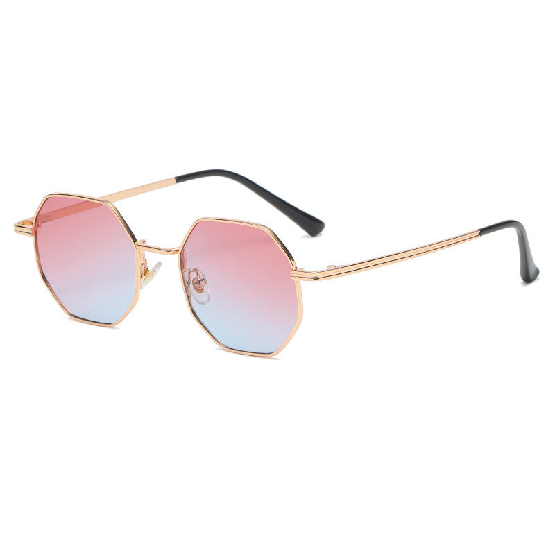 Timeless Vintage Polygon Metal Sunglasses