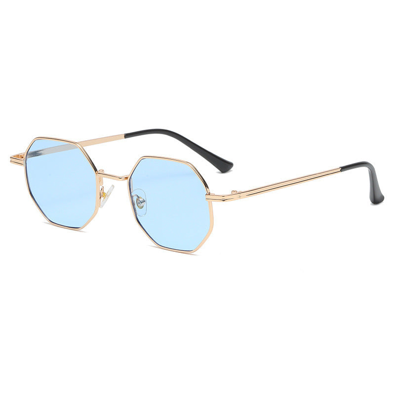 Timeless Vintage Polygon Metal Sunglasses