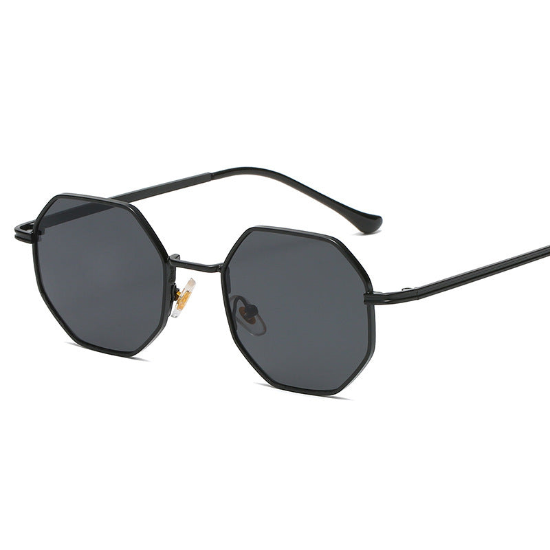 Timeless Vintage Polygon Metal Sunglasses