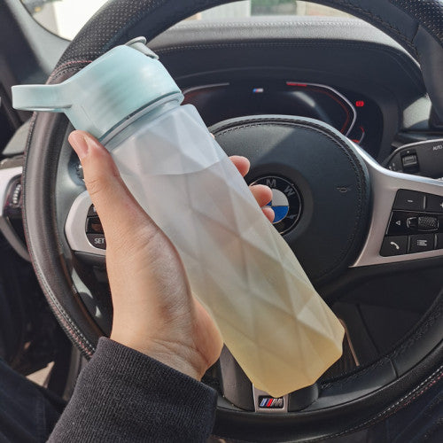 Stay Hydrated Anywhere: Leakproof Spray Water Bottle with Convenient Handle Strap