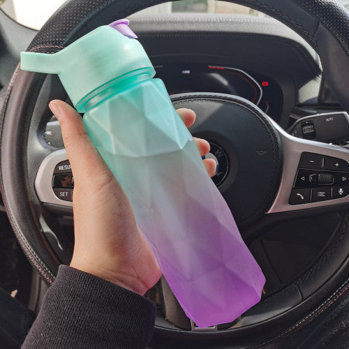 Stay Hydrated Anywhere: Leakproof Spray Water Bottle with Convenient Handle Strap