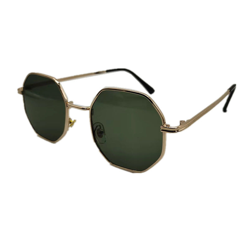 Timeless Vintage Polygon Metal Sunglasses