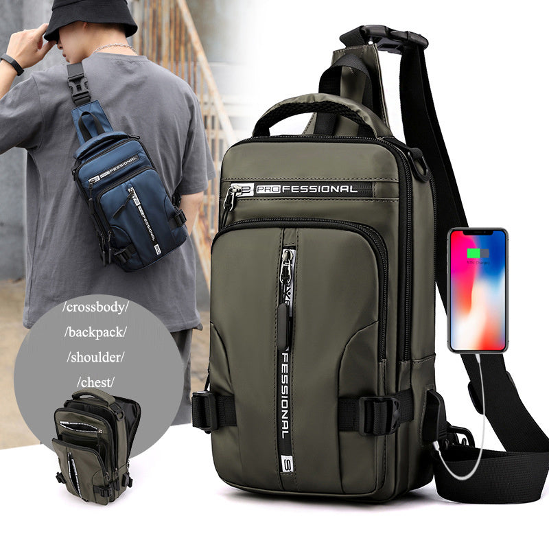 Durable Nylon Shoulder Bag with Stylish Features and Practical Design