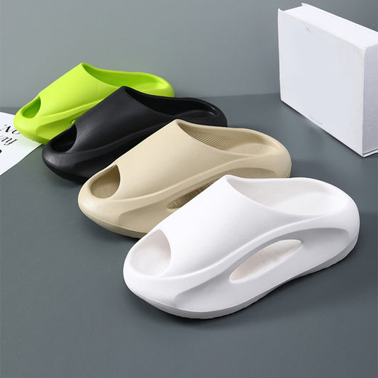 Stay Stylish and Comfortable: Breathable Hollow Peep Toe Slippers for Men and Women!