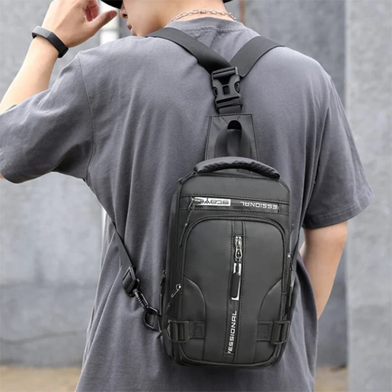 Durable Nylon Shoulder Bag with Stylish Features and Practical Design