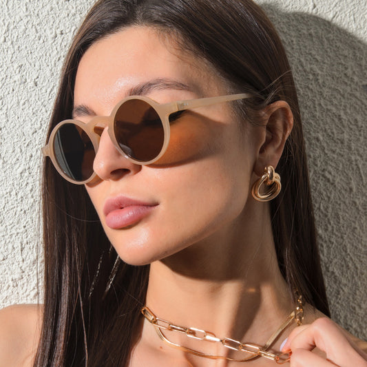 Chic UV Protection: Small Round Frame Sunglasses for Any Occasion