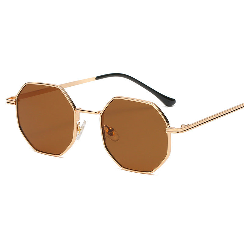 Timeless Vintage Polygon Metal Sunglasses