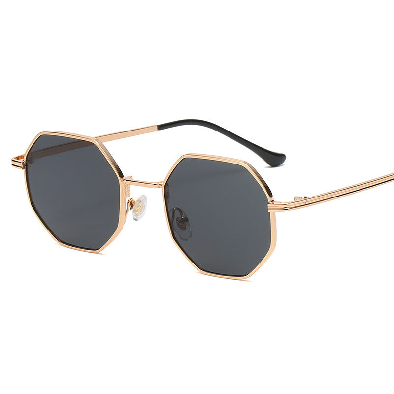 Timeless Vintage Polygon Metal Sunglasses